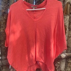Coral orange dolman sleeve top by Bordeaux (from Anthropologie)